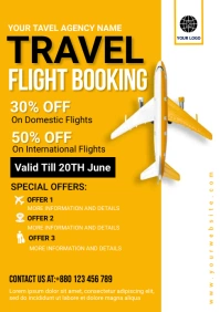 Travel agency,holidays,event A5 template