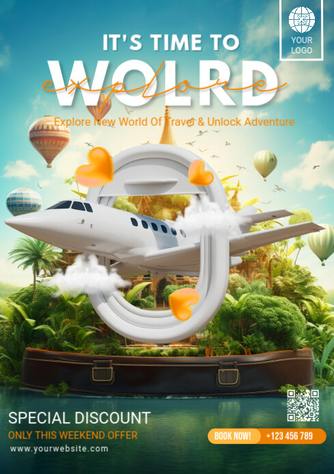 旅行社 假期 活动 春季模板 Postermywall