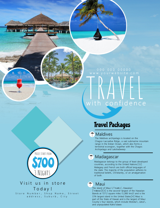 Customize 1 690 Travel Templates Postermywall