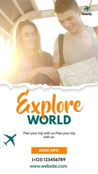 Travel Agency Ad Instagram Story template