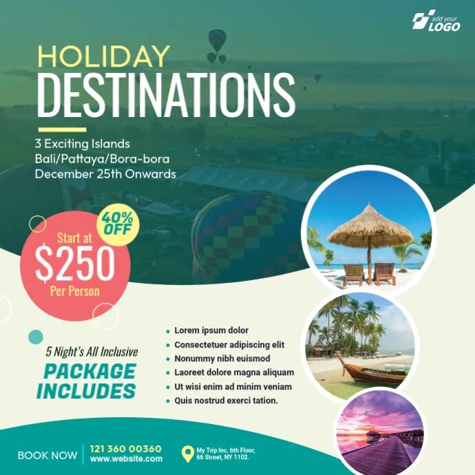 Travel Agency Ad Template | PosterMyWall