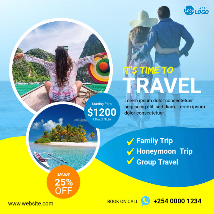 Travel Agency Ad Template | PosterMyWall