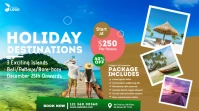 Travel Agency Ad Publicación de Twitter template