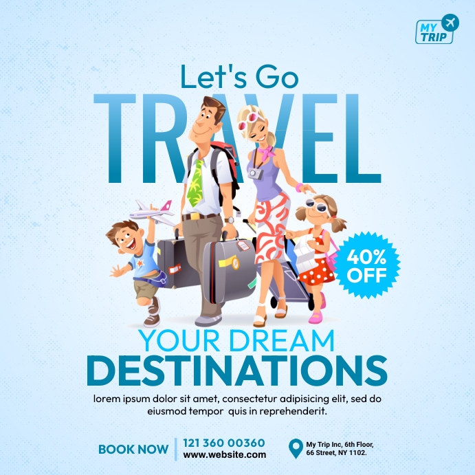 Travel Agency Ad Template | PosterMyWall