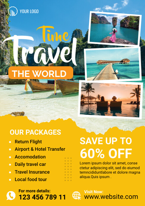 Travel Agency Ad Template | PosterMyWall