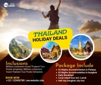 Travel Agency Ad Large Rectangle template
