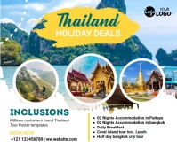 Travel Agency Ad Large Rectangle template
