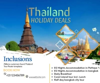 Travel Agency Ad Rectángulo Grande template