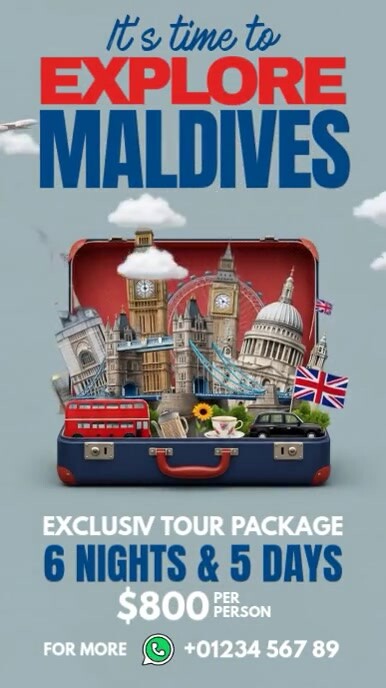Travel Agency Ad Instagram Story template