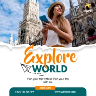 Travel Agency Ad Template Instagram Post