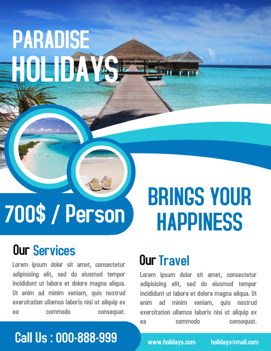 Travel Agency Advertisement Promotion Flyer & Poster Templat template