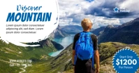 Travel Agency Banner Ad Facebook Shared Image template