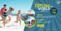 Travel Agency Banner Ad Template Anuncio de Facebook