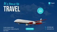 Travel Agency Banner Design Message Twitter template
