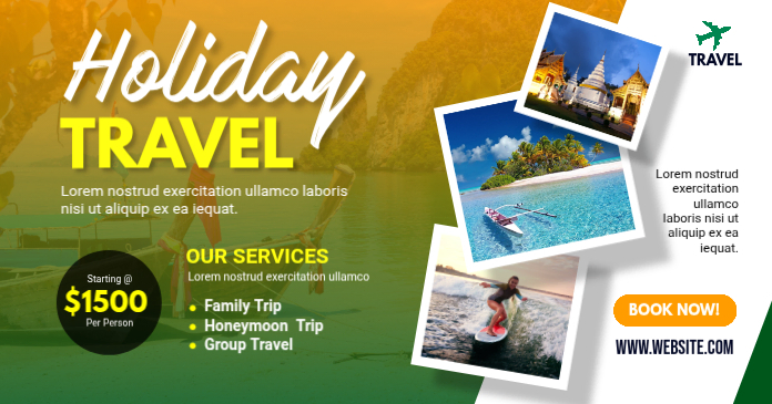 Holiday Travel Promotion Template | PosterMyWall