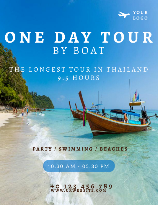 TRAVEL AGENCY BOAT TOUR Flyer Template | PosterMyWall