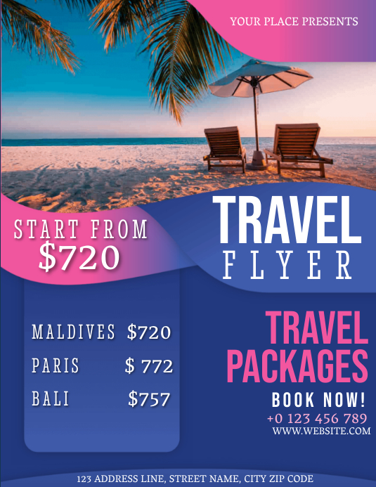 Copy of TRAVEL AGENCY DEALS AD Flyer Template PosterMyWall