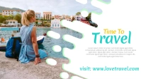 Travel agency facebook cover template
