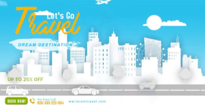 Travel Agency Facebook Promotional Template
