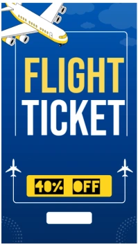 Travel Agency  Flight Promo Instagram Story template