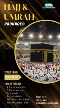 Travel Agency Hajj & Umrah Instagram Reel Ins template