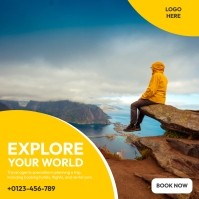 Travel Agency Instagram promo template