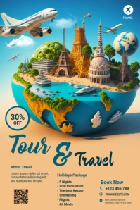 Travel Agency Poster template