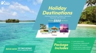 Travel Agency Promotional Ad Twitter Post template