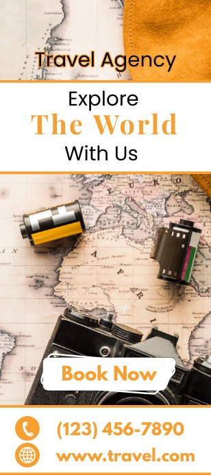 Travel Agency Rack Card Template | PosterMyWall