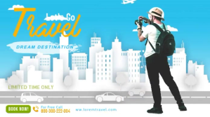 Travel Agency Twitter Promotional Template