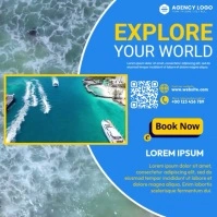 Travel Agency Video Ads Instagram-Beitrag template