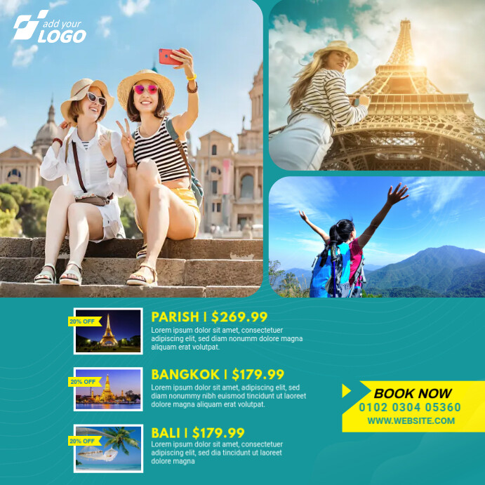Travel Agents Ad Template PosterMyWall