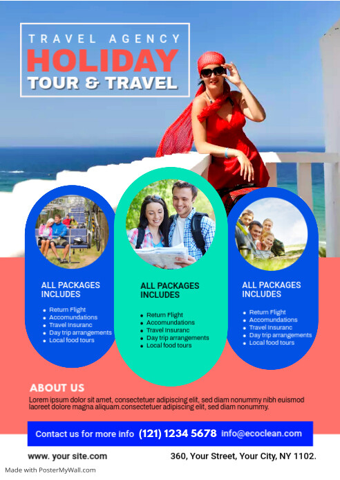 TRAVEL AND TOUR Template | PosterMyWall