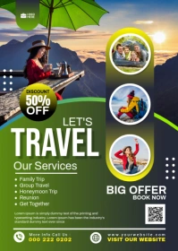 TRAVEL AND TOUR A6 template