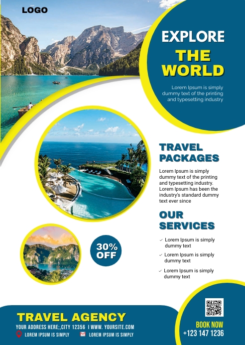 Tour Program Background TRAVEL AND TOUR Template | PosterMyWall