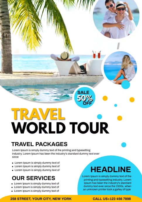 TRAVEL AND TOUR Template | PosterMyWall