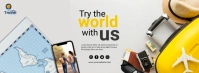 travel and tour Portada de Facebook template