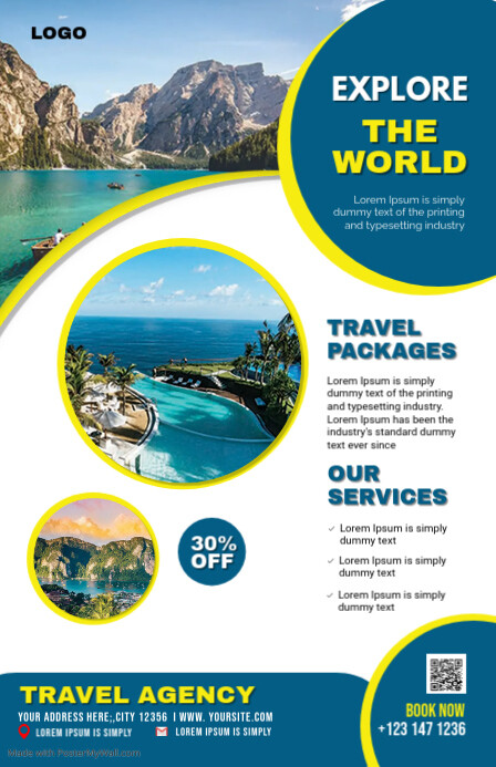 TRAVEL AND TOUR Template | PosterMyWall