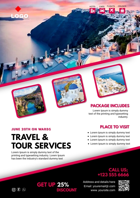 TRAVEL AND TOUR Template | PosterMyWall