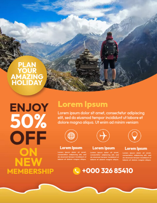 Travel And Tour Flyer Ads template