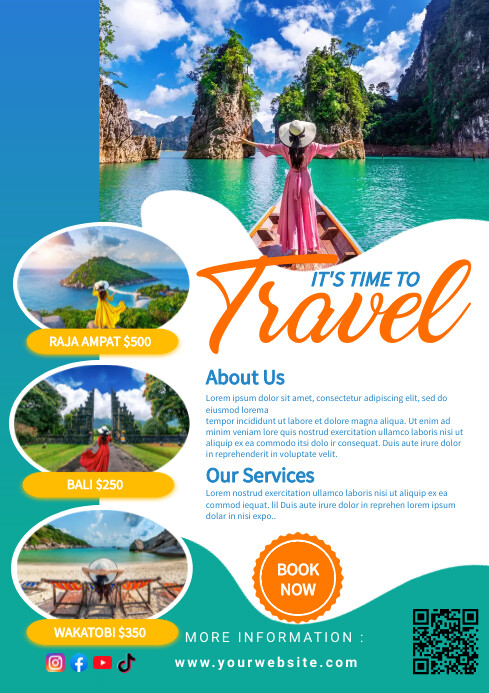 Travel and Tour Promotion Poster Template | PosterMyWall