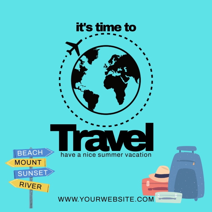 Travel and Tour Promotion Poster template
