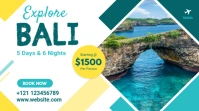 Travel Banner Ad Сообщение Twitter template