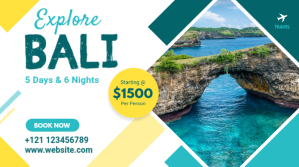 Travel Banner Ad Post di Twitter template
