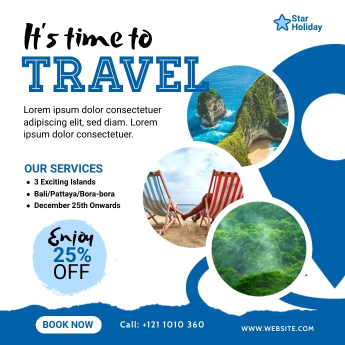 Travel Banner Ad Design Template | PosterMyWall
