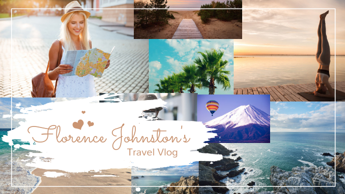 Travel Blog Youtube Channel Art Template Postermywall
