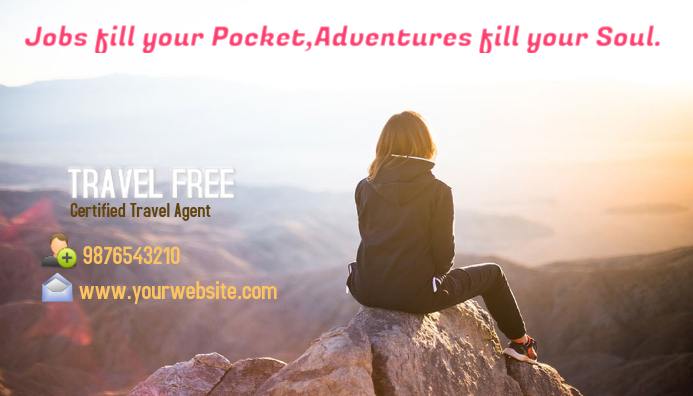 Travel Business Card Template Postermywall