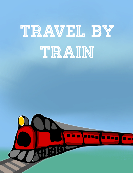 Travel by train Template | PosterMyWall