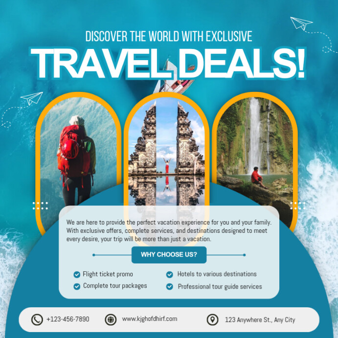 Copy of travel deals | PosterMyWall