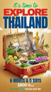 Travel Deals  Digital Display (9:16) template